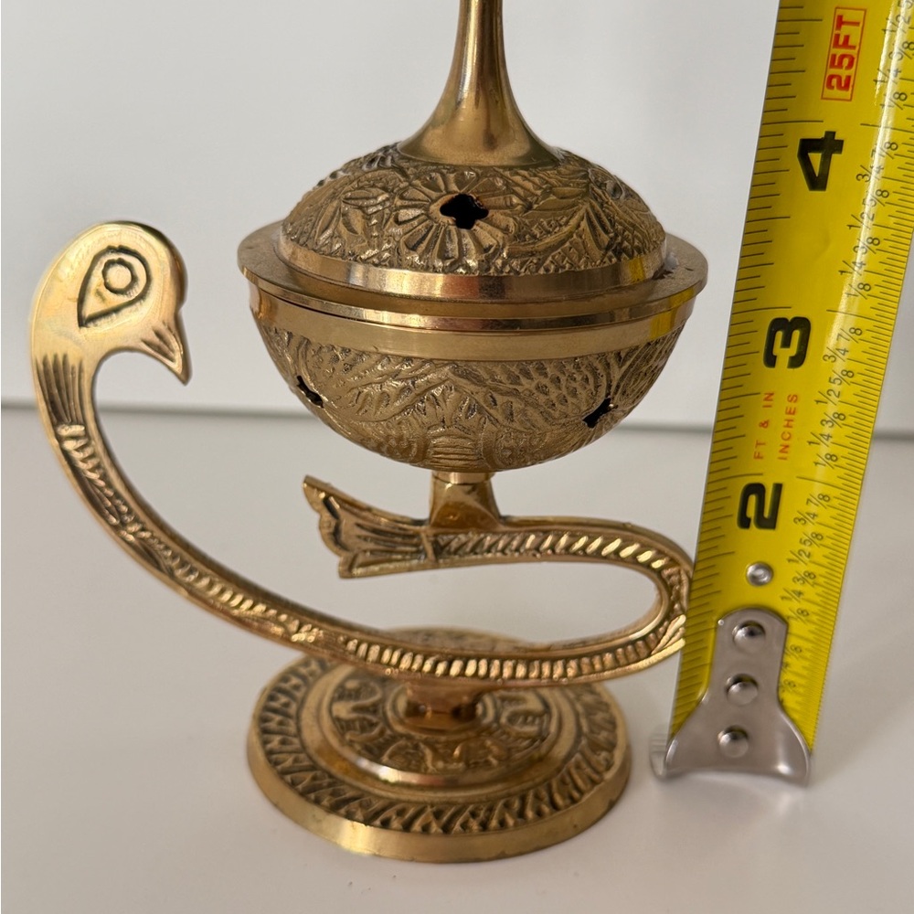 Ornate Gold Incense Holder - Picture 3 of 4